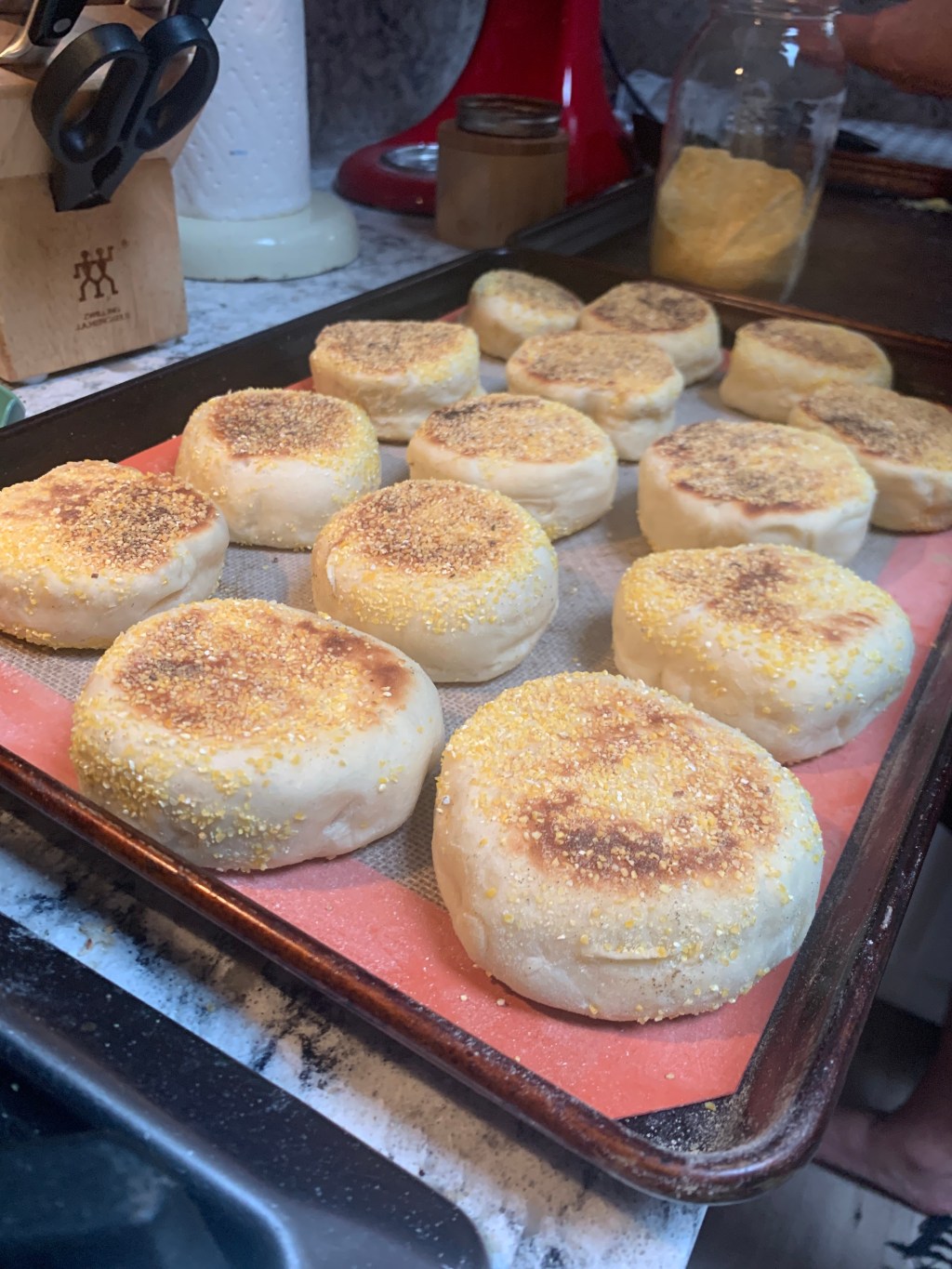 homemade english muffins